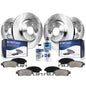 Detroit Axle - Brake Kit for Nissan 350Z 370Z Infiniti G35 G37 QX50 EX35 EX37 M35 M45 Q40 Disc Brake Rotors Ceramic Brakes Pads