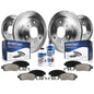 Detroit Axle - Brake Kit for Silverado Sierra Avalanche Suburban 1500 Yukon Tahoe Escalade Disc Brake Rotors Ceramic Brakes Pads
