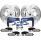 Detroit Axle - Brake Kit for Nissan 350Z 370Z Infiniti G35 G37 Q40 QX50 M35 M45 EX35 EX37 Replacement 12.6 inch Front & 12.13 in